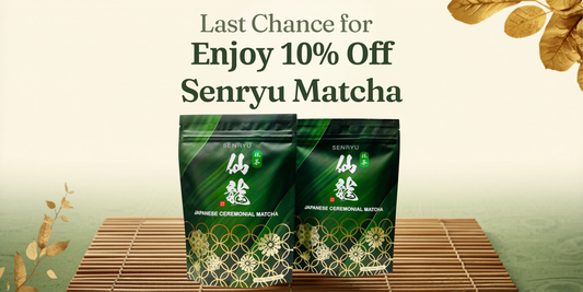 Last Chance to Enjoy 10% Off Senryu Matcha