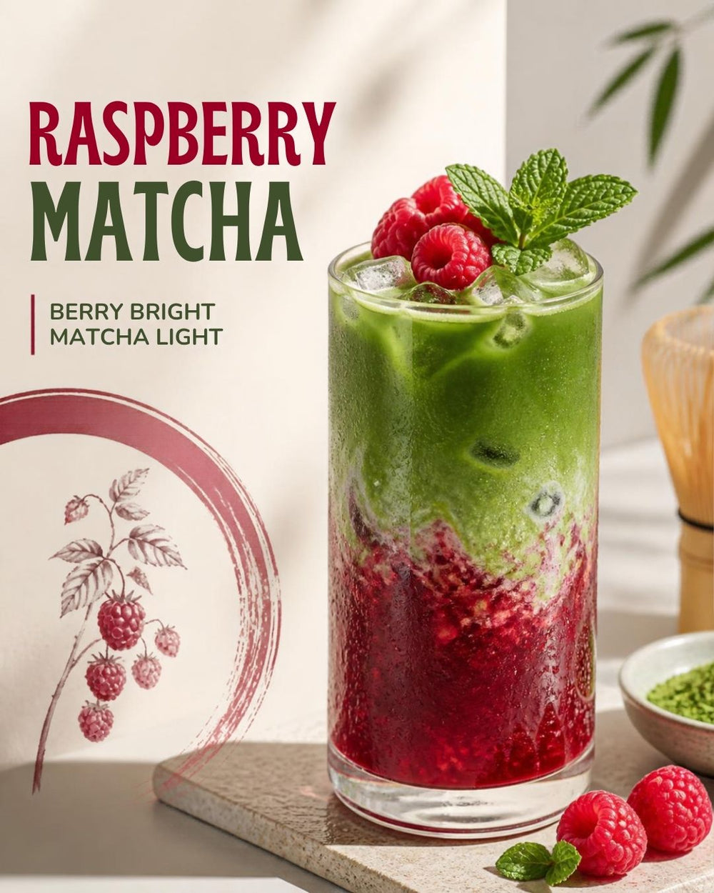 Raspberry Matcha