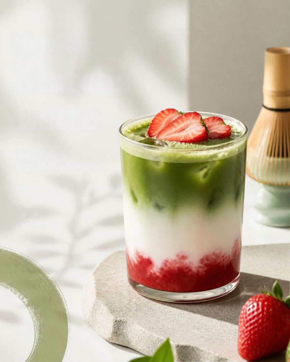 Strawberry Matcha Latte