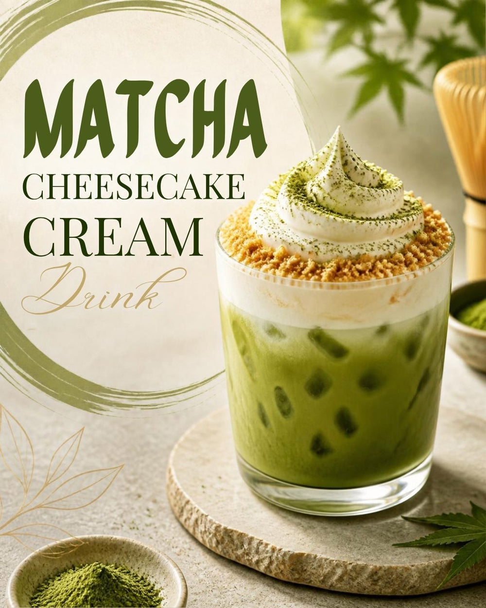 Matcha Cheesecake Cream