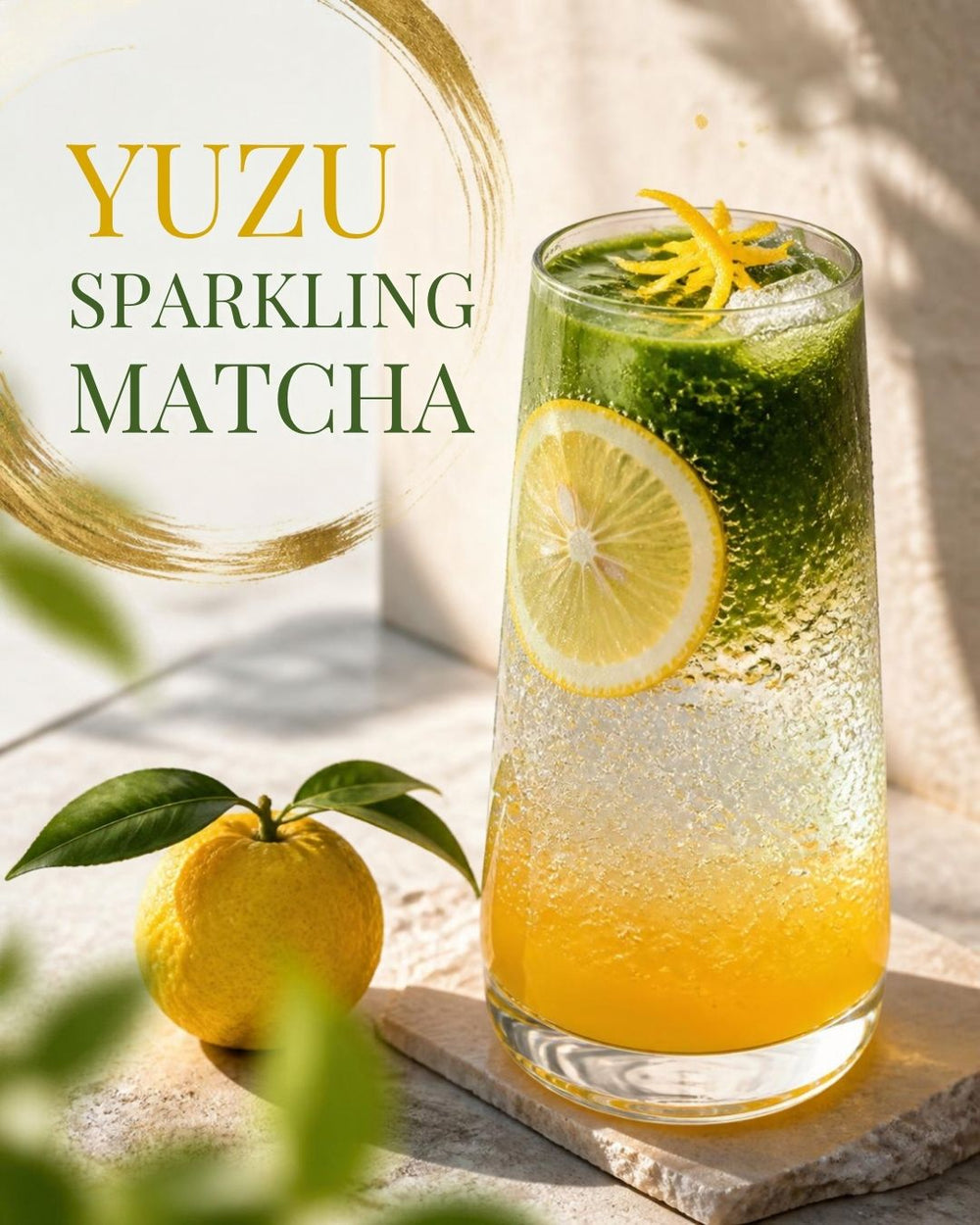 Yuzu Sparkling Matcha
