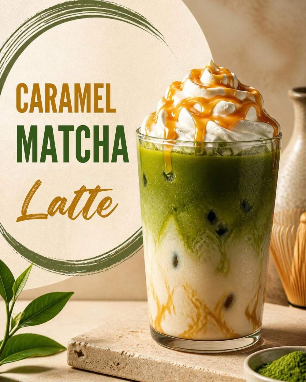 Caramel Matcha Latte