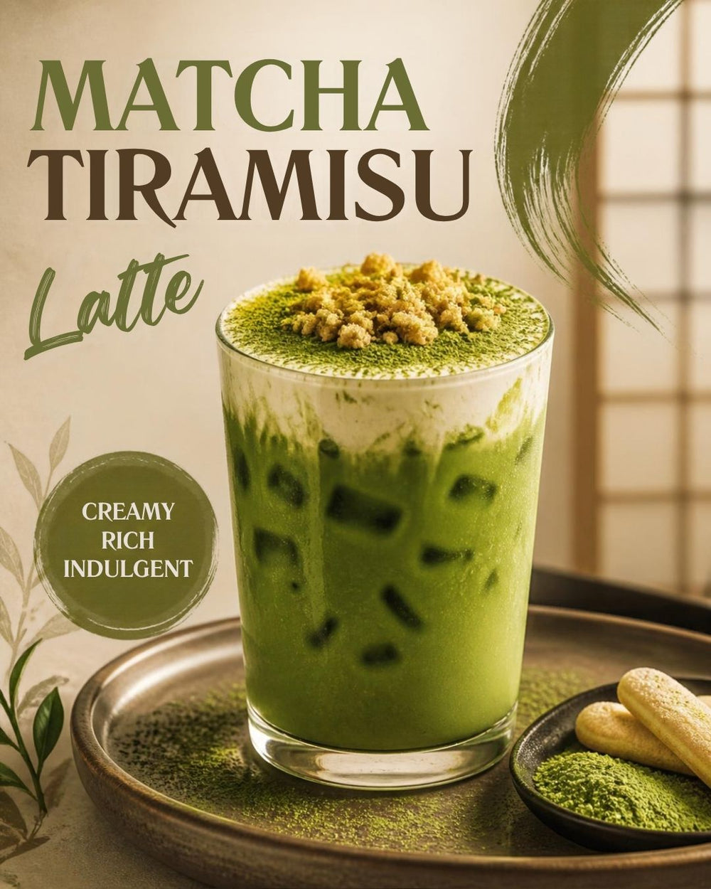 Matcha Tiramisu Latte