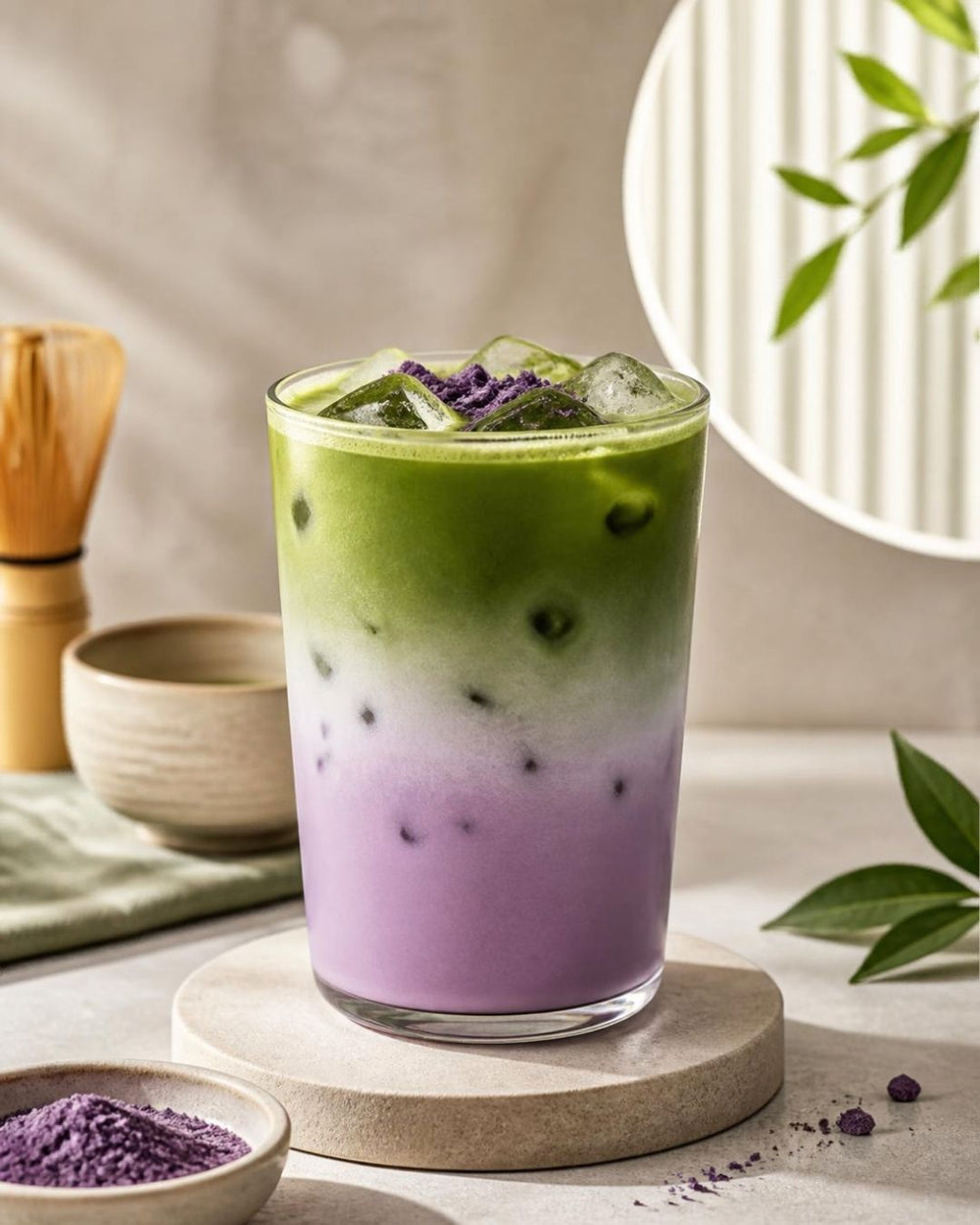 Matcha Ube Latte